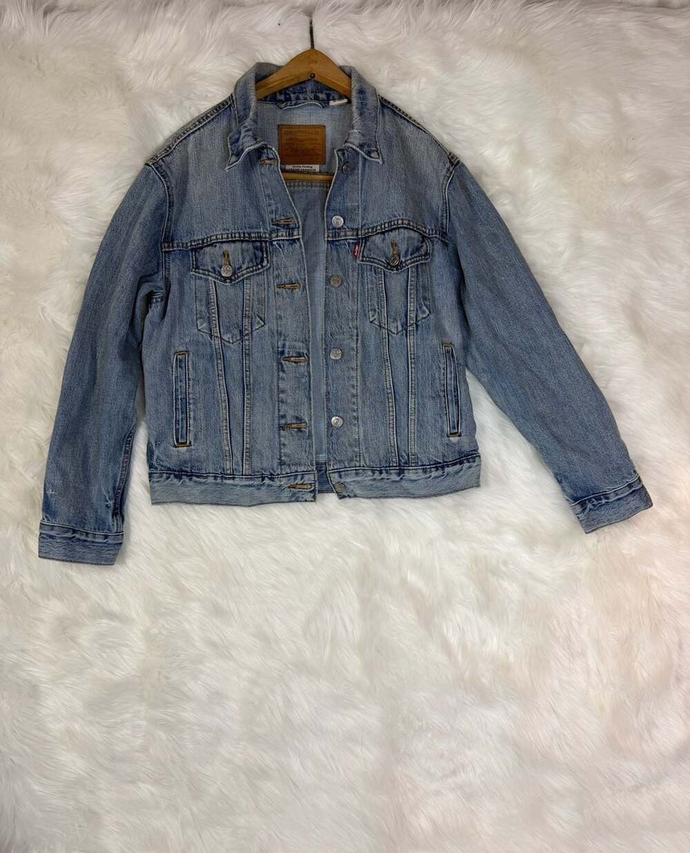 Levi's Denim Trucker Jacket Size S Blue Cotton